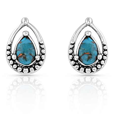 Touch of Turquoise Teardrop Earrings