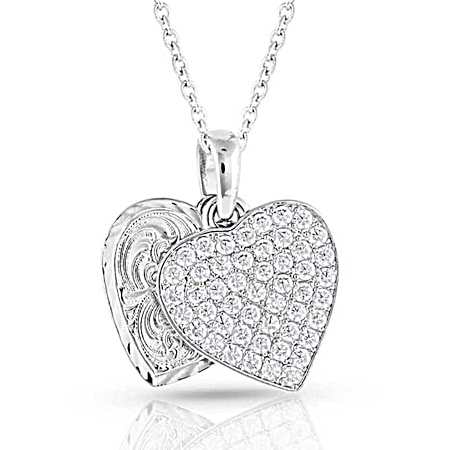 Country Charm Crystal Love Necklace