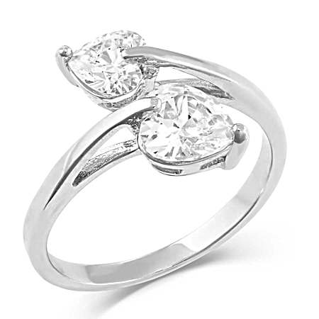 Lily Pad Crystal Wrap Ring
