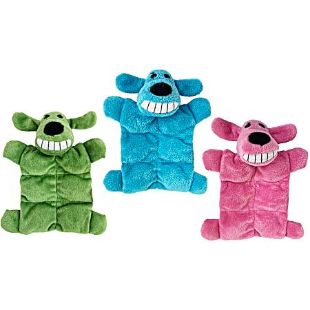 6 in Minipet Loofa Squeaker Mat Dog Toy - Assorted