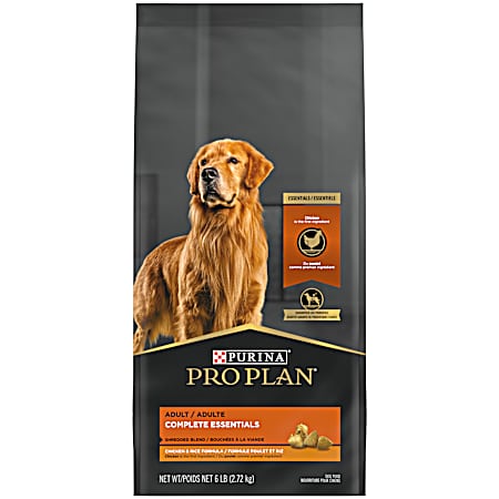 Pro Plan Essentials Shredded Blends Chicken & Rice Formula Dry Dog Food