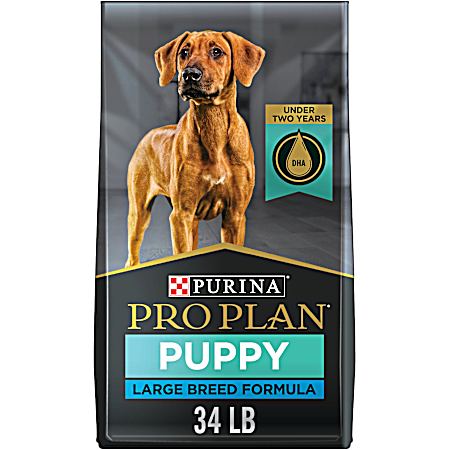 Pro Plan Development Puppy Large Breed Chicken & Rice Formula Dry Dog Food, 34 lbs