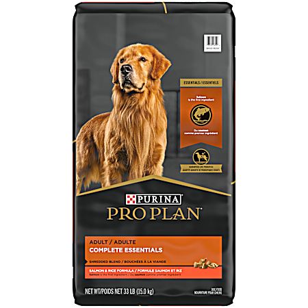 Pro Plan Essentials Adult Shredded Blend Salmon & Rice Formula Dry Dog Food