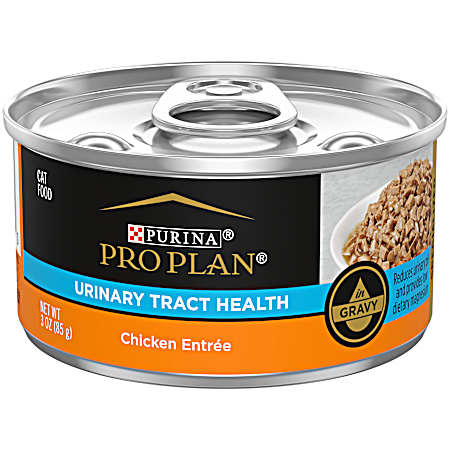 Pro Plan Urinary Tract Health Chicken in Gravy Wet Cat Food, 3 oz.