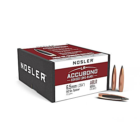 AccuBond Long Range 6.5mm 142g SP Bullets - 100 Ct.