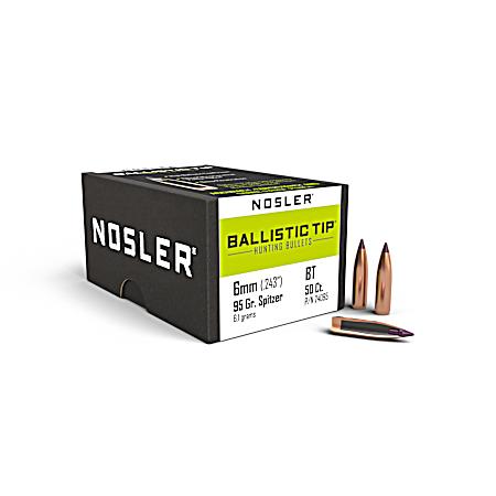 Ballistic Tip 6mm 95g SP Bullets - 50 Ct.
