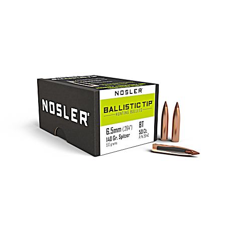 Ballistic Tip 6.5mm 140g SP Bullets - 50 Ct.