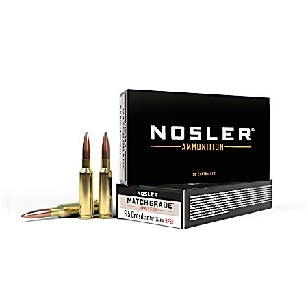 6.5mm Creedmoor Match Grade Custom Competition 140 Grain HPBT Rifle Cartridges - 20 Rounds