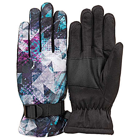 Kid's Waterproof Fleece-Lined Ski Gloves