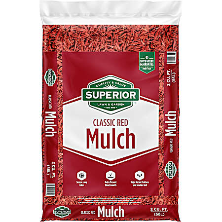 2 cu ft Red Shredded Wood Mulch