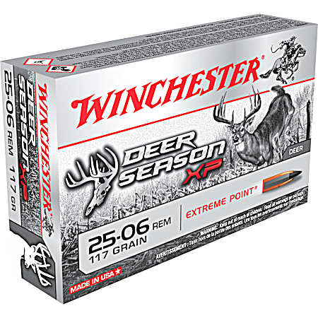 .25-06 Remington Deer Season XP 117 Grain Extreme Point Cartridges - 20 Rounds