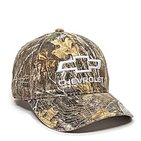 Adult Chevy Logo 6-Panel Camo Canvas Cap