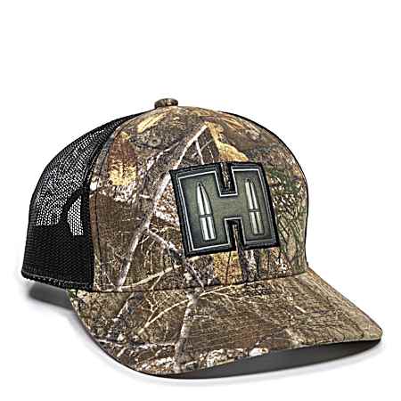 Adult Hornady Logo 6-Panel Camo Mesh Back Cap