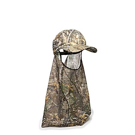 Adult Realtree Edge Camo 6-Panel Canvas Cap w/ Facemask