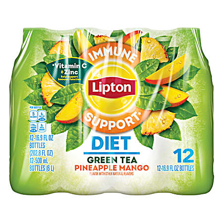 16.9 Oz Diet Green Tea Pineapple Mango - 12 Pk