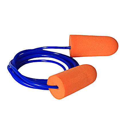 Radians FP8100BP Foam Earplugs - Disposable Corded - Orange