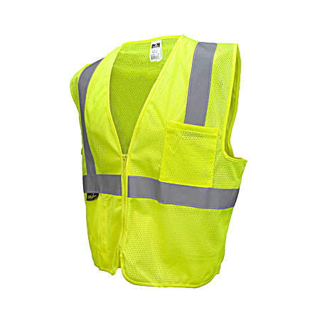 Economy Type R Class 2 Mesh Safety Vest with Zipper