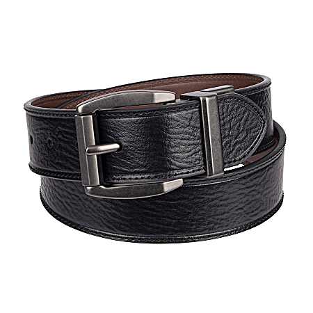 Men's Black/Brown Reversible Casual Belt