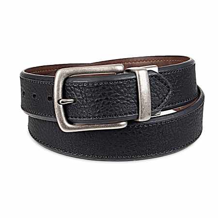 Men's Black 38mm Casual Leather Belt