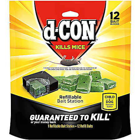 Corner Fit Bait Station w/ 12 Refills