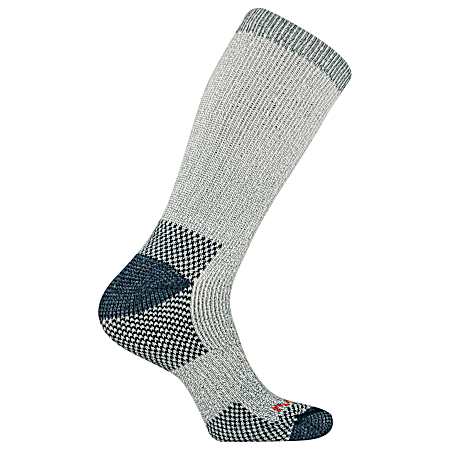 Men's Grey Cushioned Heavyweight Hiker Crew Socks