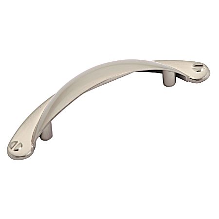 2-17/32 in Brushed Nickel Traditional Metal Pull