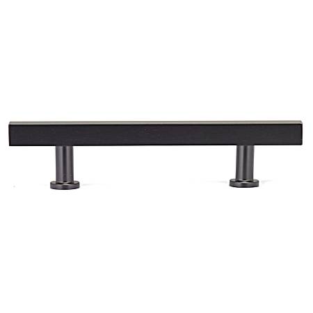 3-25/32 in Matte Black Contemporary Metal Pull