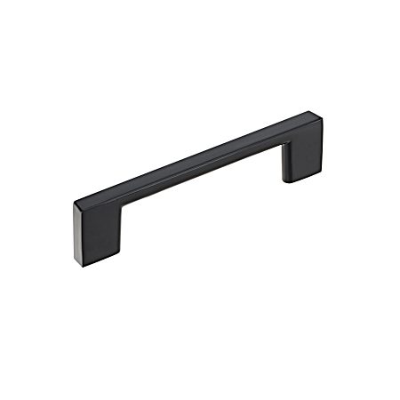 3-25/32 in Matte Black Contemporary Metal Pull