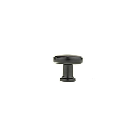 1-11/32 in Matte Black Contemporary Metal Knob