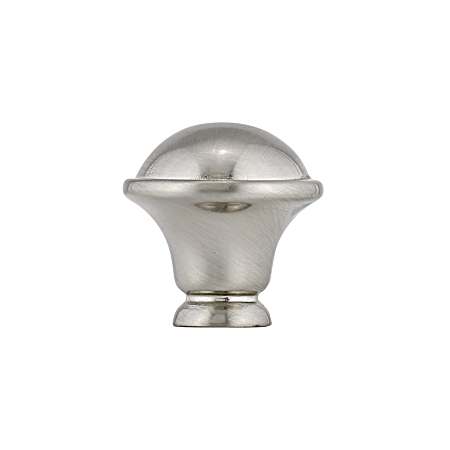 1-1/4 in Brushed Nickel Traditional Metal Knob
