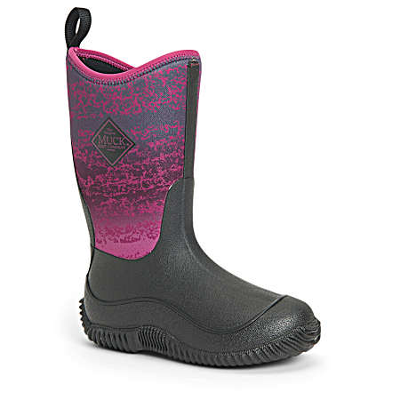Kids' Hale Black/Magenta Boots