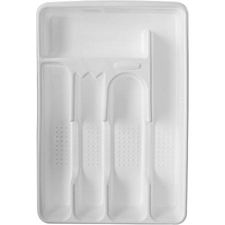 White Plastic Cutlery Tray