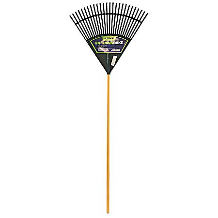 24 in Green Poly Leaf Rake