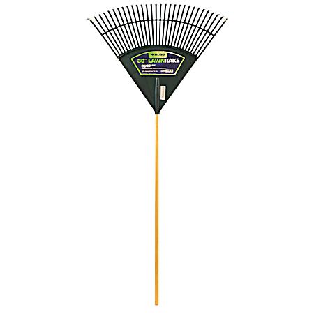 30 in Green Poly Leaf Rake