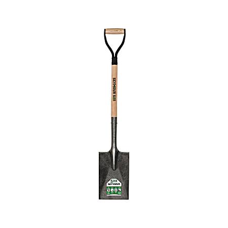 S300 DuraLite 16 ga Garden Spade w/ 26 in Hardwood Handle & Steel D-Grip