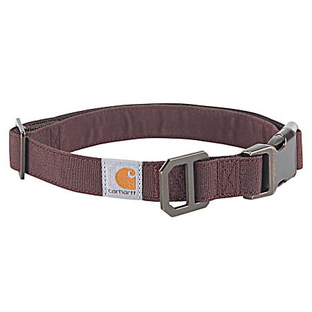 Deep Wine Journeyman Nylon Duck Dog Collar