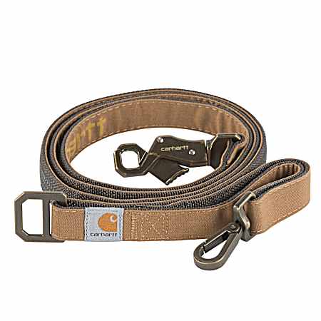 Dark Brown Journeyman Nylon Duck Dog Leash