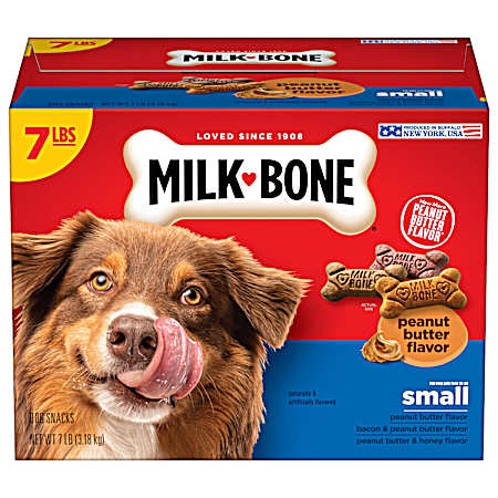Peanut Butter Flavor Small Variety Pack Dog Snack Biscuits
