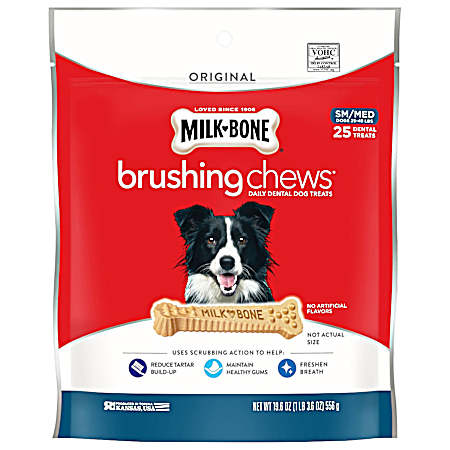 Small/Medium Brushing Chews Daily Dental Dog Treats