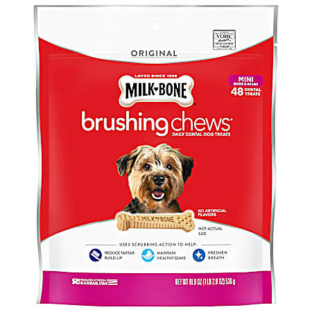 Mini Brushing Chews Daily Dental Dog Treats