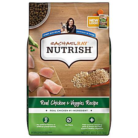 Adult Real Chicken & Veggies Recipe Dry Dog Food