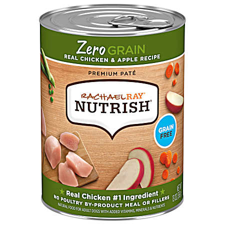 Zero Grain Adult Chicken & Apple Recipe Wet Dog Food, 12 oz Can