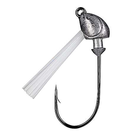 Unpainted Squadron Swimbait Jig Head w/ Weedguard