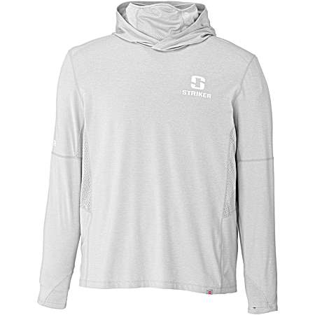Men's CoolWave Guardian Alloy Heather Hooded Long Sleeve Shirt