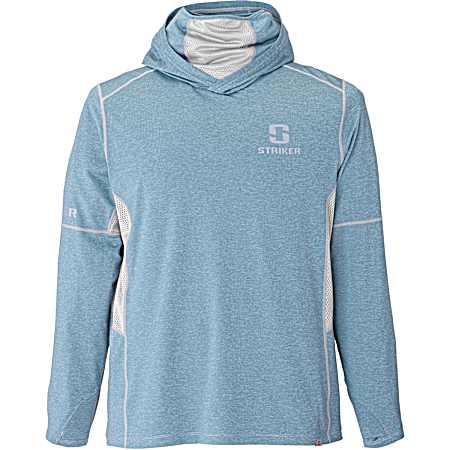Men's CoolWave Guardian Oceanview Heather Hooded Long Sleeve Shirt