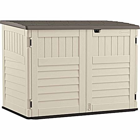 70 cu ft Vanilla The Stow-Away Horizontal Shed