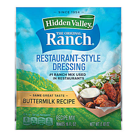 0.4 oz Buttermilk Recipe Restaurant-Style Dressing & Seasoning Mix
