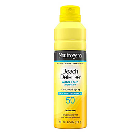 6.5 oz Beach Defense SPF 50 Sunscreen Spray