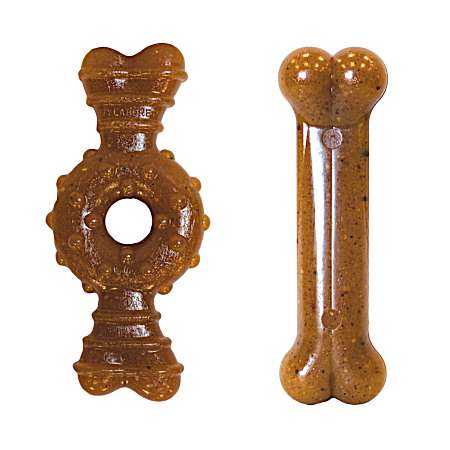 Puppy Chew Chicken Flavor Ring Bone & Toy Twin Pack