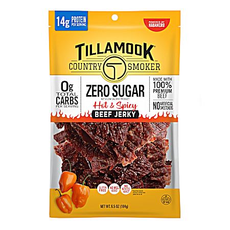 6.5 oz Zero Sugar Hot & Spicy Beef Jerky